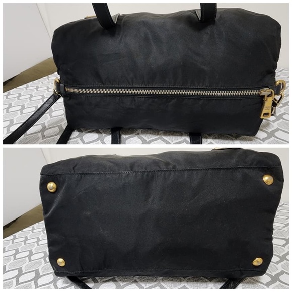 Authentic PRADA Tessuto Two-Way Boston Bag Black - Picture 8 of 13